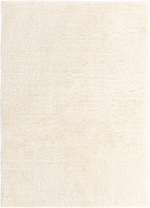 Bone 7' x 10' Marilyn Monroe Opulence Shag Rectangle Area Rug Thick Soft Touch Fluffy & Plush Shaggy Pile