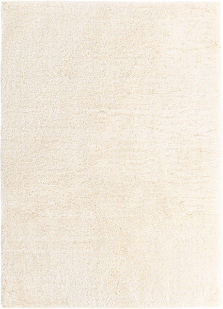 Bone 7' x 10' Marilyn Monroe Opulence Shag Rectangle Area Rug Thick Soft Touch Fluffy & Plush Shaggy Pile
