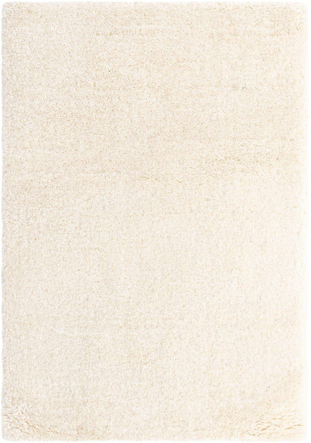 Bone 6' x 9' Marilyn Monroe Opulence Shag Rectangle Area Rug Thick Soft Touch Fluffy & Plush Shaggy Pile