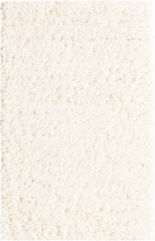 Bone 3' 3 x 5' 3 Marilyn Monroe Opulence Shag Rectangle Area Rug Thick Soft Touch Fluffy & Plush Shaggy Pile
