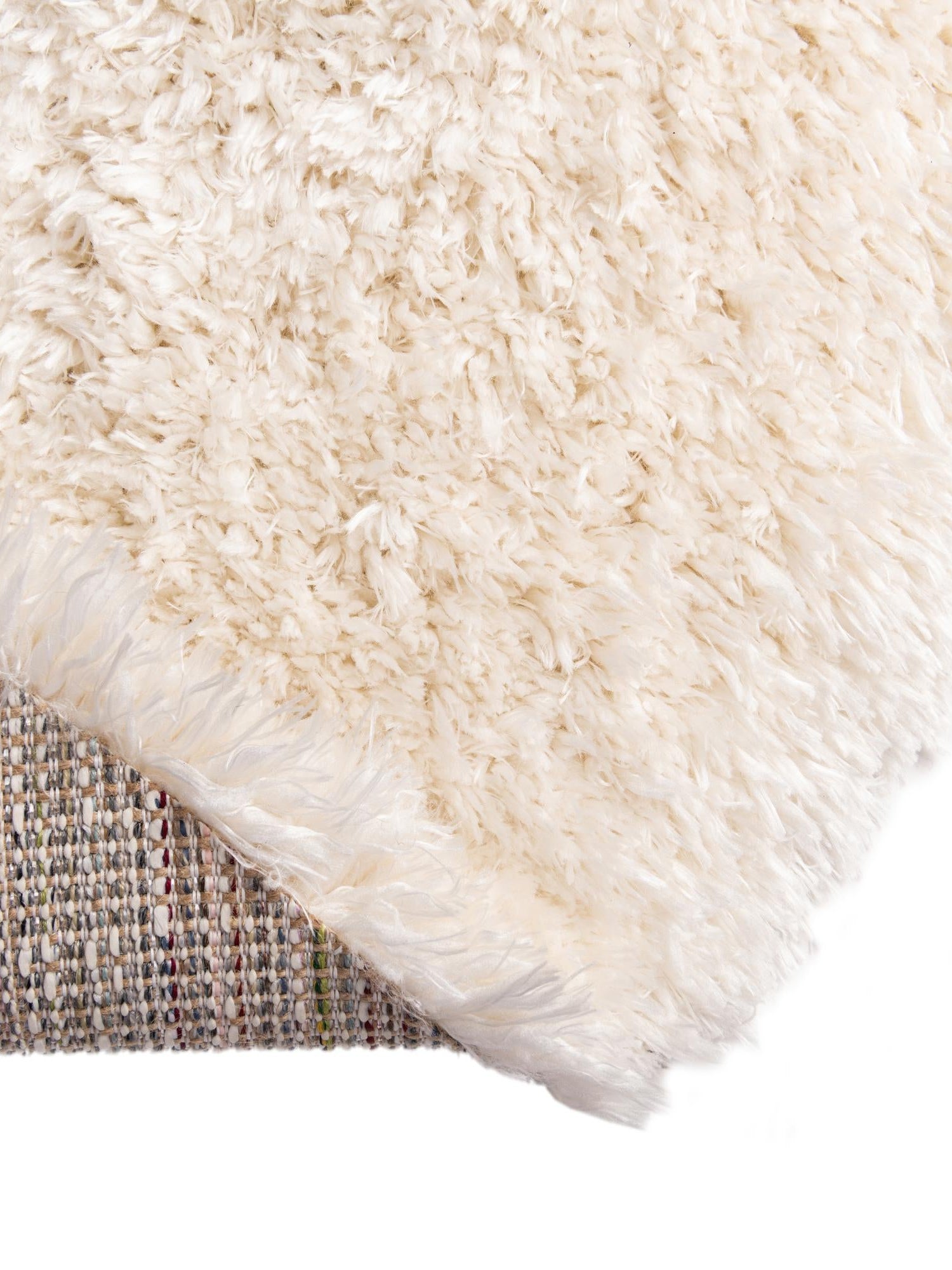 Bone 7' 10 x 10' Marilyn Monroe Opulence Shag Oval Area Rug Thick Soft Touch Fluffy & Plush Shaggy Pile 100% Polyester Carpet for Living, Dining, Bedroom, Office for Sale at Rug Engine