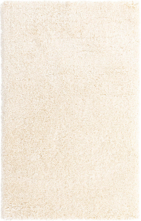 Bone 1' 4 x 1' 4 Marilyn Monroe Opulence Shag Sample Area Rug Thick Soft Touch Fluffy & Plush Shaggy Pile