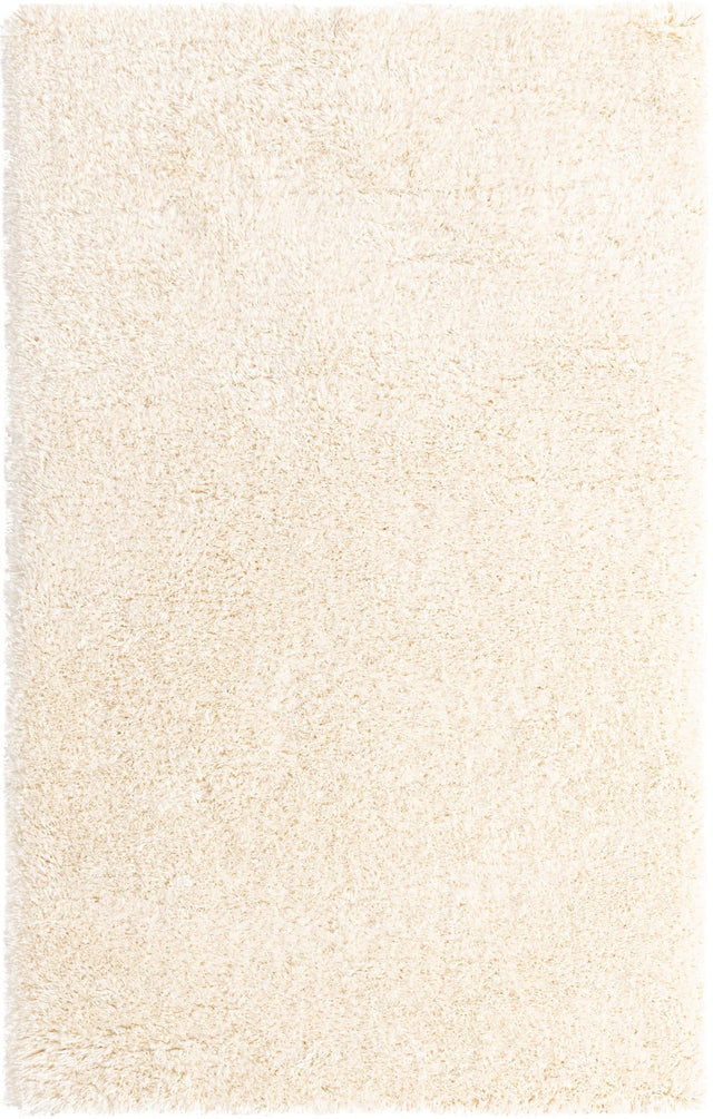 Bone 1' 4 x 1' 4 Marilyn Monroe Opulence Shag Sample Area Rug Thick Soft Touch Fluffy & Plush Shaggy Pile