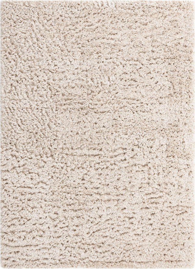 Blonde 7' x 10' Marilyn Monroe Opulence Shag Rectangle Area Rug Thick Soft Touch Fluffy & Plush Shaggy Pile