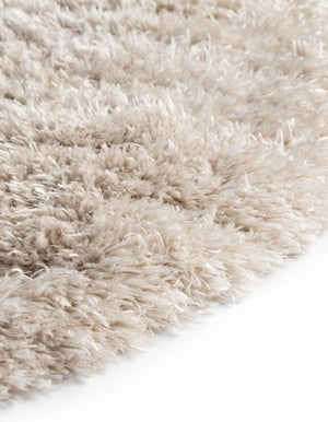 Blonde 7' 10 x 7' 10 Marilyn Monroe Opulence Shag Round Area Rug Thick Soft Touch Fluffy & Plush Shaggy Pile