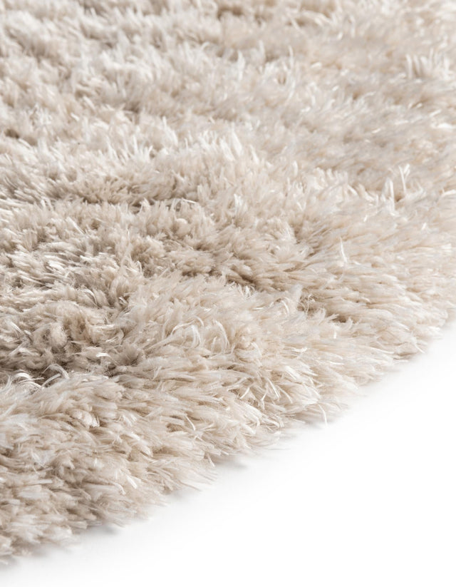 Blonde 7' 10 x 7' 10 Marilyn Monroe Opulence Shag Round Area Rug Thick Soft Touch Fluffy & Plush Shaggy Pile