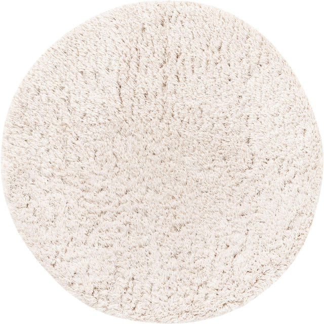 Blonde 5' 3 x 5' 3 Marilyn Monroe Opulence Shag Round Area Rug Thick Soft Touch Fluffy & Plush Shaggy Pile
