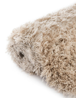 Blonde 4' x 6' Marilyn Monroe Opulence Shag Oval Area Rug Thick Soft Touch Fluffy & Plush Shaggy Pile