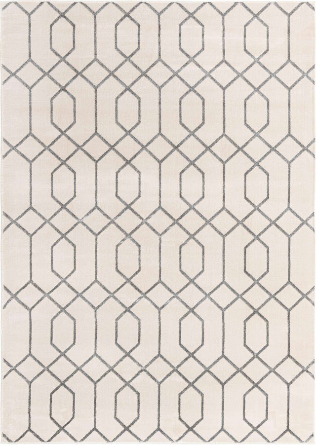 White Silver 7' 1 x 10' Marilyn Monroe Glam Rectangle Area Rug 70% Polypropylene & 30% Polyester Vivid Geometric Modern Carpet for Interior Home Decor for Sale at Rug Engine