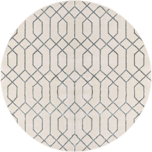 White Silver 7' 10 x 7' 10 Marilyn Monroe Glam Round Area Rug 70% Polypropylene & 30% Polyester Vivid Geometric Modern Carpet for Interior Home Decor for Sale at Rug Engine