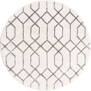White Silver 3' 1 x 3' 1 Marilyn Monroe Glam Round Area Rug 70% Polypropylene & 30% Polyester Vivid Geometric Modern Carpet for Interior Home Decor for Sale at Rug Engine