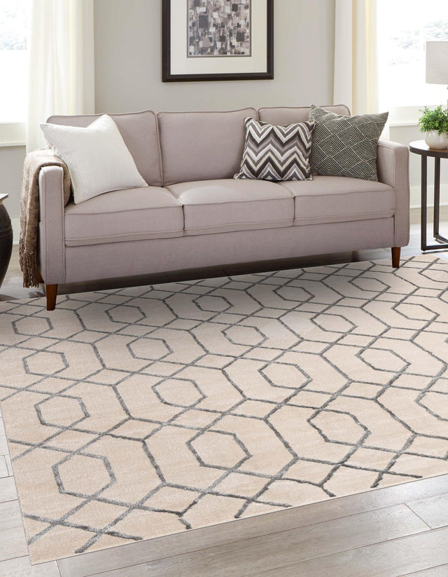 White Silver 7' 10 x 7' 10 Marilyn Monroe Glam Square Area Rug 70% Polypropylene & 30% Polyester Vivid Geometric Modern Carpet for Interior Home Decor for Sale at Rug Engine