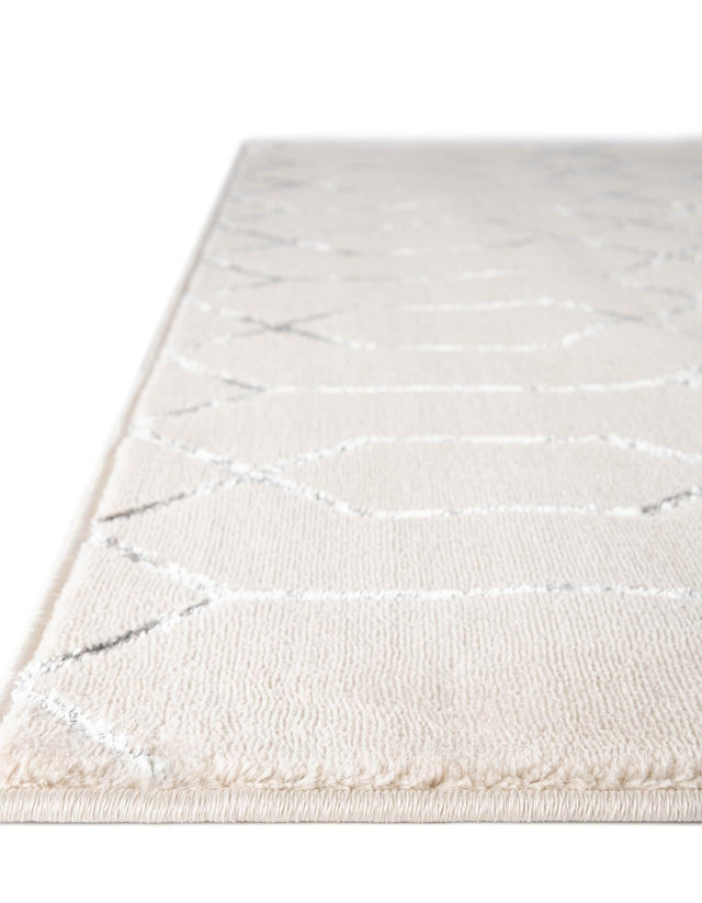 White Silver 7' 10 x 7' 10 Marilyn Monroe Glam Square Area Rug 70% Polypropylene & 30% Polyester Vivid Geometric Modern Carpet for Interior Home Decor for Sale at Rug Engine