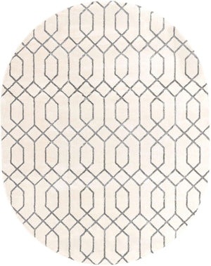 White Silver 7' 10 x 10' Marilyn Monroe Glam Oval Area Rug 70% Polypropylene & 30% Polyester Vivid Geometric Modern Carpet for Interior Home Decor for Sale at Rug Engine