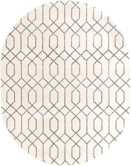 White Silver 7' 10 x 10' Marilyn Monroe Glam Oval Area Rug 70% Polypropylene & 30% Polyester Vivid Geometric Modern Carpet for Interior Home Decor for Sale at Rug Engine
