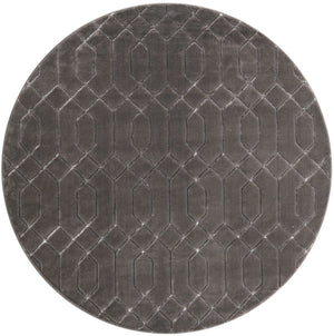 Gray Silver 7' 10 x 7' 10 Marilyn Monroe Glam Round Area Rug 70% Polypropylene & 30% Polyester Vivid Geometric Modern Carpet for Interior Home Decor for Sale at Rug Engine