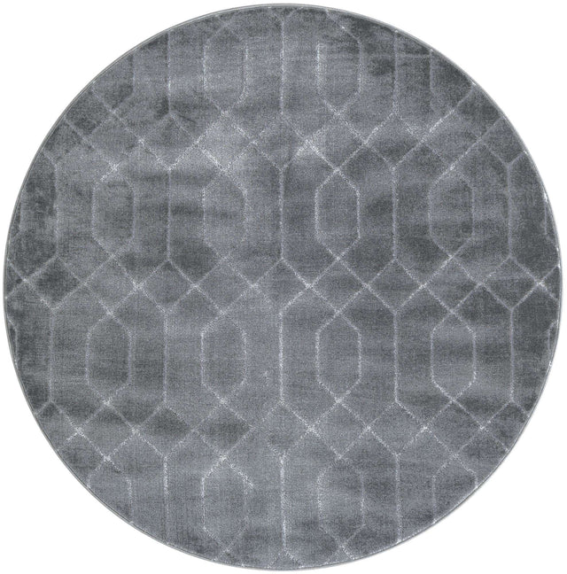 Gray Silver 5' 3 x 5' 3 Marilyn Monroe Glam Round Area Rug 70% Polypropylene & 30% Polyester Vivid Geometric Modern Carpet for Interior Home Decor for Sale at Rug Engine