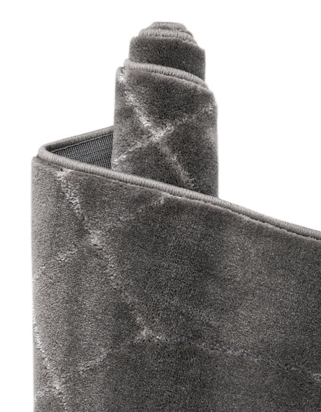 Gray Silver 7' 10 x 7' 10 Marilyn Monroe Glam Square Area Rug 70% Polypropylene & 30% Polyester Vivid Geometric Modern Carpet for Interior Home Decor for Sale at Rug Engine