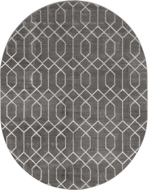 Gray Silver 7' 10 x 10' Marilyn Monroe Glam Oval Area Rug 70% Polypropylene & 30% Polyester Vivid Geometric Modern Carpet for Interior Home Decor for Sale at Rug Engine