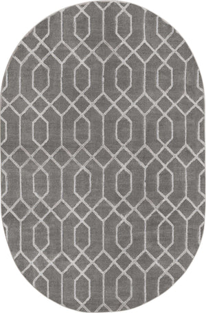 Gray Silver 5' 3 x 8' Marilyn Monroe Glam Oval Area Rug 70% Polypropylene & 30% Polyester Vivid Geometric Modern Carpet for Interior Home Decor for Sale at Rug Engine