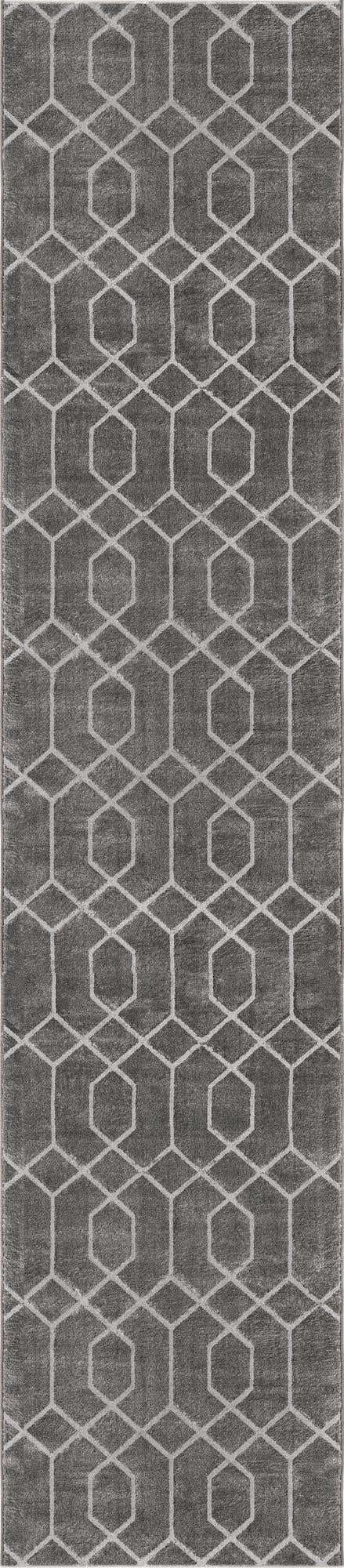 Gray Silver 2' 7 x 12' Marilyn Monroe Glam Runner Area Rug 70% Polypropylene & 30% Polyester Vivid Geometric Modern Carpet for Interior Home Decor for Sale at Rug Engine