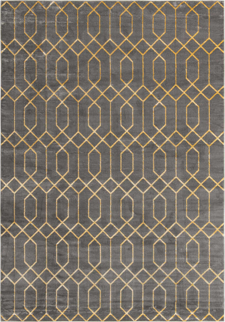 Gray Gold 10' x 14' 1 Marilyn Monroe Glam Rectangle Area Rug 70% Polypropylene & 30% Polyester Vivid Geometric Modern Carpet for Interior Home Decor for Sale at Rug Engine