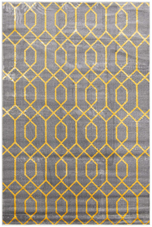 Gray Gold 6' 1 x 9' Marilyn Monroe Glam Rectangle Area Rug 70% Polypropylene & 30% Polyester Vivid Geometric Modern Carpet for Interior Home Decor for Sale at Rug Engine