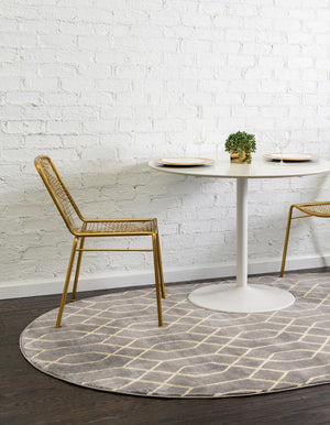Gray Gold 7' 10 x 10' Marilyn Monroe Glam Oval Area Rug 70% Polypropylene & 30% Polyester Vivid Geometric Modern Carpet for Interior Home Decor for Sale at Rug Engine