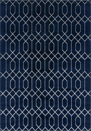 Navy Blue Silver 10' x 14' 1 Marilyn Monroe Glam Rectangle Area Rug 70% Polypropylene & 30% Polyester Vivid Geometric Modern Carpet for Interior Home Decor for Sale at Rug Engine
