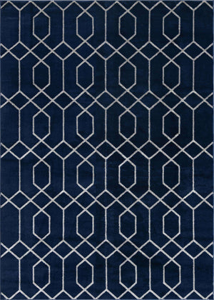 Navy Blue Silver 7' 1 x 10' Marilyn Monroe Glam Rectangle Area Rug 70% Polypropylene & 30% Polyester Vivid Geometric Modern Carpet for Interior Home Decor for Sale at Rug Engine