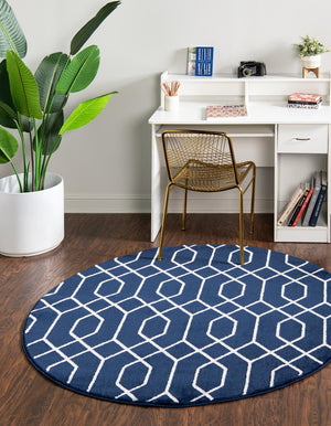 Navy Blue Silver 3' 1 x 3' 1 Marilyn Monroe Glam Round Area Rug 70% Polypropylene & 30% Polyester Vivid Geometric Modern Carpet for Interior Home Decor for Sale at Rug Engine