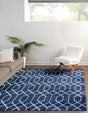 Navy Blue Silver 7' 10 x 7' 10 Marilyn Monroe Glam Square Area Rug 70% Polypropylene & 30% Polyester Vivid Geometric Modern Carpet for Interior Home Decor for Sale at Rug Engine