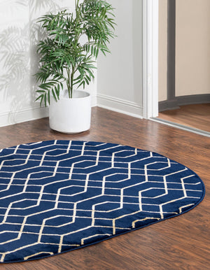 Navy Blue Gold 7' 10 x 10' Marilyn Monroe Glam Oval Area Rug 70% Polypropylene & 30% Polyester Vivid Geometric Modern Carpet for Interior Home Decor for Sale at Rug Engine