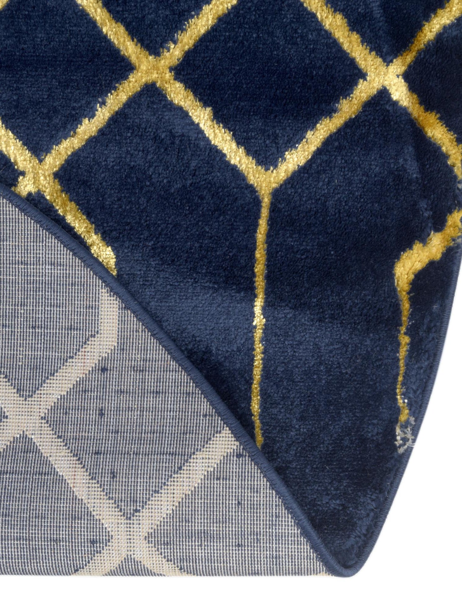 Navy Blue Gold 4' 1 x 6' 1 Marilyn Monroe Glam Oval Area Rug 70% Polypropylene & 30% Polyester Vivid Geometric Modern Carpet for Interior Home Decor for Sale at Rug Engine