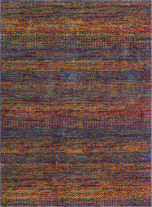 Multicolor 9' x 12' Calypso Rectangle Area Rug 100% Polypropylene With Cotton Backing Colorful Vivid Traditional Design Carpet for Living Office Dining Rooms for Sale at Rug Engine