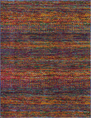 Multicolor 7' 10 x 10' Calypso Rectangle Area Rug 100% Polypropylene With Cotton Backing Colorful Vivid Traditional Design Carpet for Living Office Dining Rooms for Sale at Rug Engine