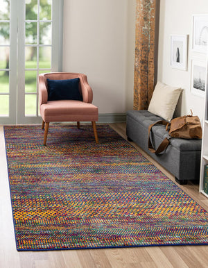 Multicolor 4' x 6' Calypso Rectangle Area Rug 100% Polypropylene With Cotton Backing Colorful Vivid Traditional Design Carpet for Living Office Dining Rooms for Sale at Rug Engine