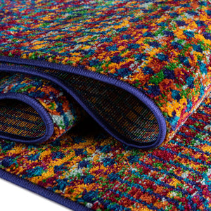 Multicolor 4' x 6' Calypso Rectangle Area Rug 100% Polypropylene With Cotton Backing Colorful Vivid Traditional Design Carpet for Living Office Dining Rooms for Sale at Rug Engine