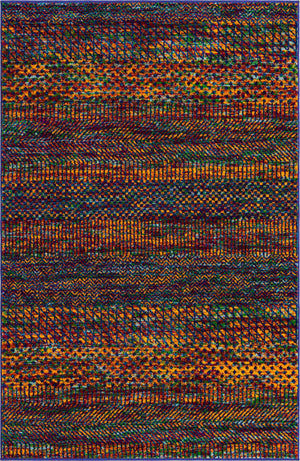 Multicolor 4' x 6' Calypso Rectangle Area Rug 100% Polypropylene With Cotton Backing Colorful Vivid Traditional Design Carpet for Living Office Dining Rooms for Sale at Rug Engine