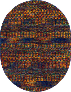 Multicolor 7' 10 x 10' Calypso Oval Area Rug 100% Polypropylene With Cotton Backing Colorful Vivid Traditional Design Carpet for Living Office Dining Rooms for Sale at Rug Engine