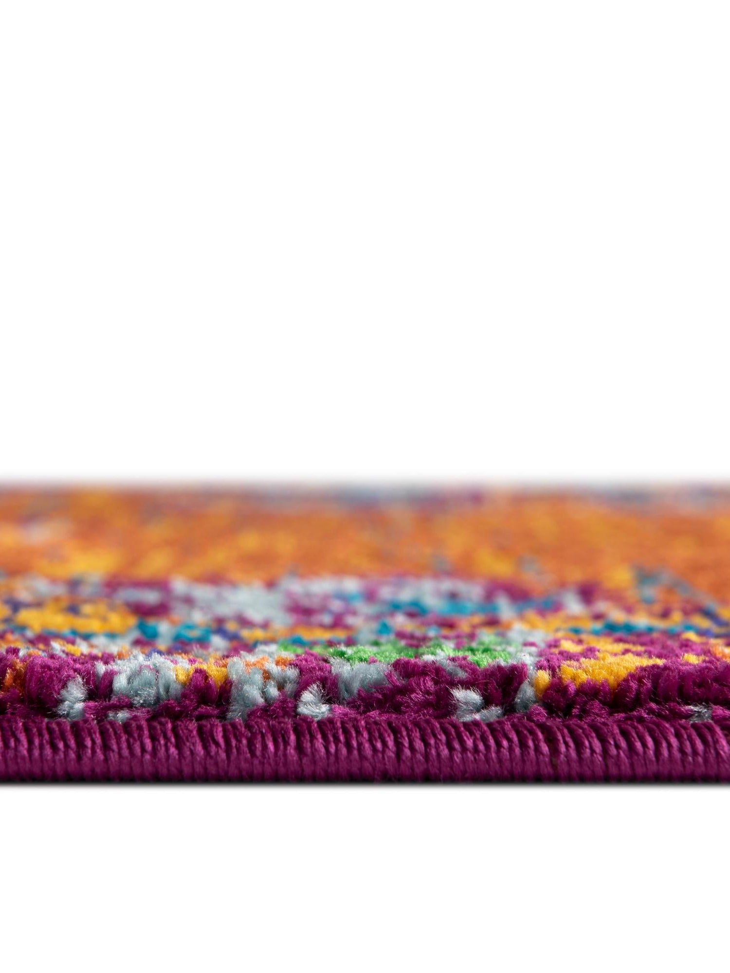 Orange 2' x 3' Calypso Rectangle Area Rug 100% Polypropylene With Cotton Backing Colorful Vivid Traditional Design Carpet for Living Office Dining Rooms for Sale at Rug Engine