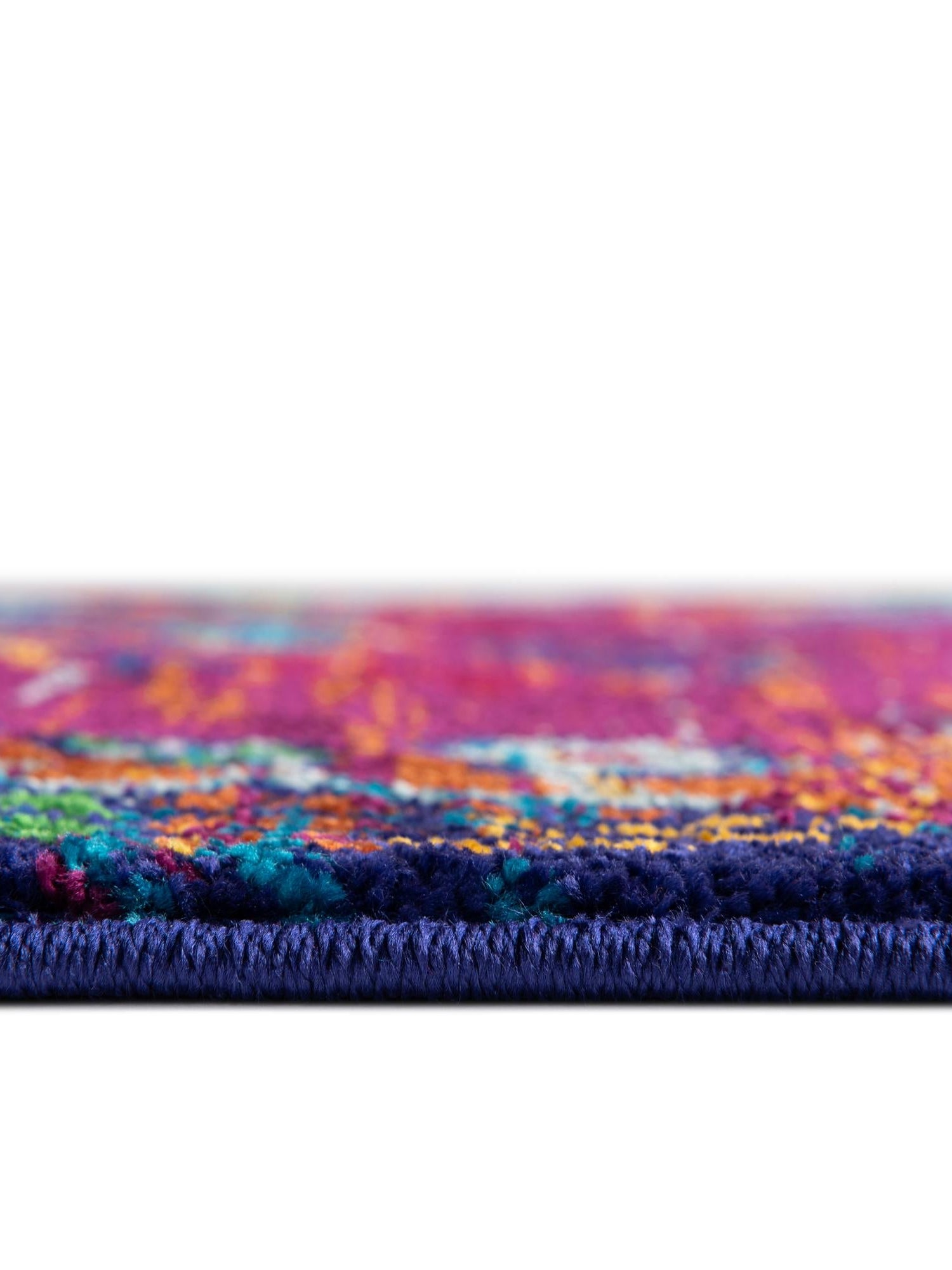 Fuchsia 4' x 6' Calypso Rectangle Area Rug 100% Polypropylene With Cotton Backing Colorful Vivid Traditional Design Carpet for Living Office Dining Rooms for Sale at Rug Engine