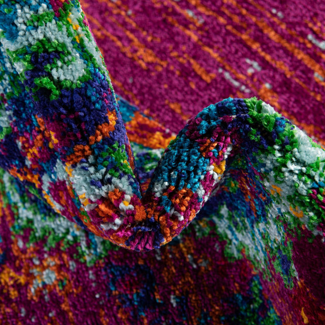 Fuchsia 2' x 3' Calypso Rectangle Area Rug 100% Polypropylene With Cotton Backing Colorful Vivid Traditional Design Carpet for Living Office Dining Rooms for Sale at Rug Engine