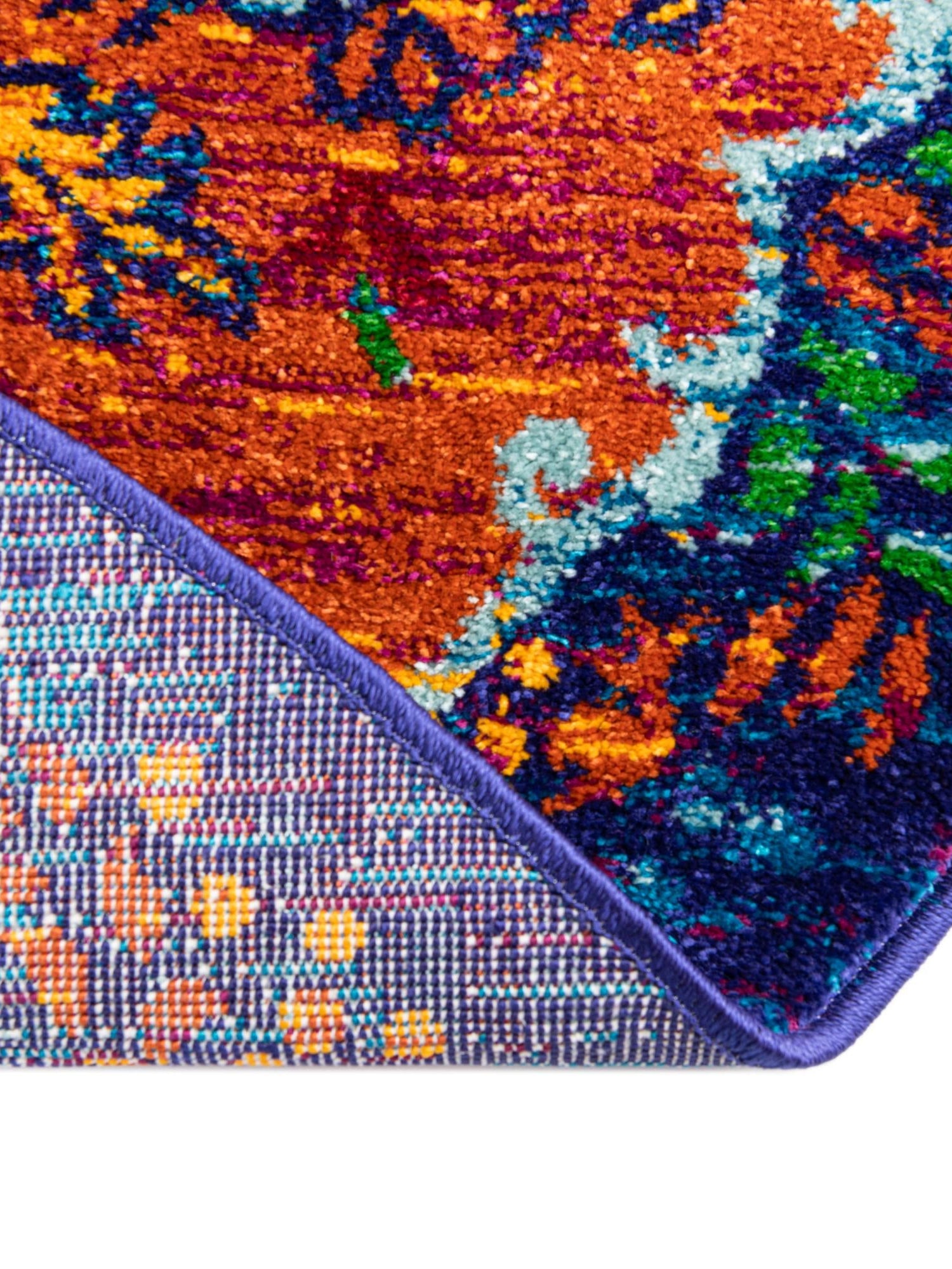 Fuchsia 5' 3 x 8' Calypso Oval Area Rug 100% Polypropylene With Cotton Backing Colorful Vivid Traditional Design Carpet for Living Office Dining Rooms for Sale at Rug Engine