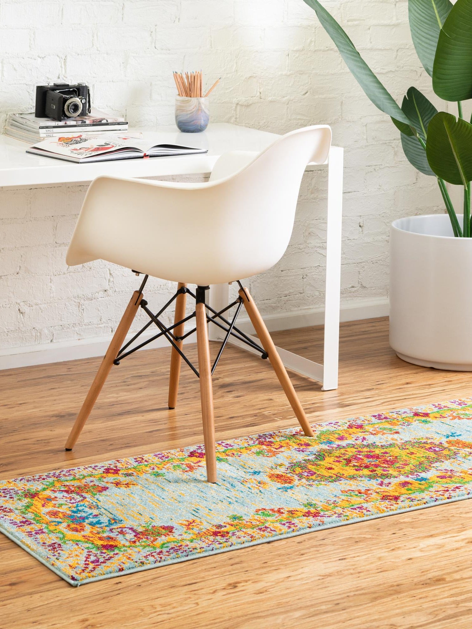Aqua 2' 7 x 12' Calypso Runner Area Rug 100% Polypropylene With Cotton Backing Colorful Vivid Traditional Design Carpet for Living Office Dining Rooms for Sale at Rug Engine