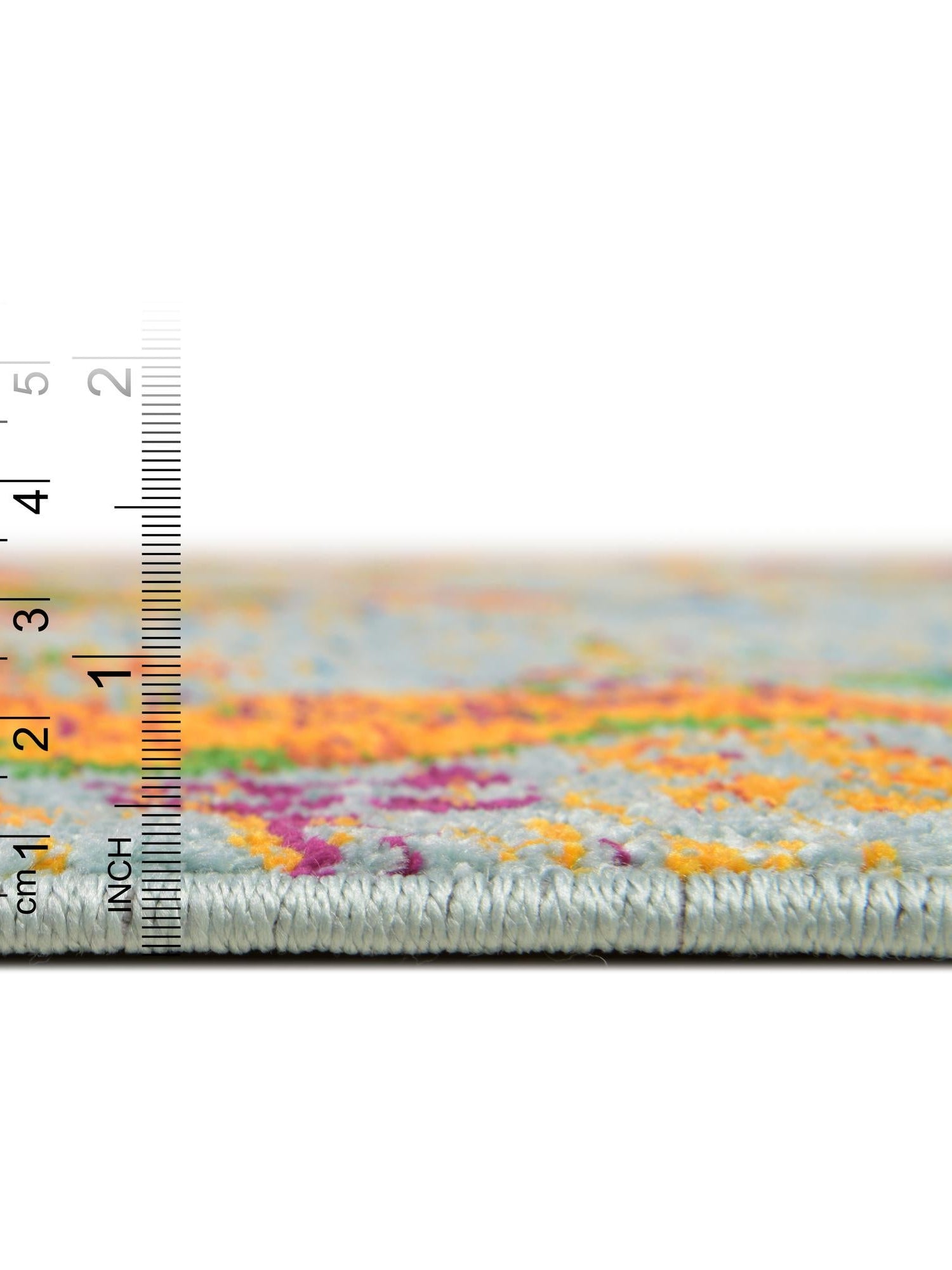 Aqua 2' 7 x 12' Calypso Runner Area Rug 100% Polypropylene With Cotton Backing Colorful Vivid Traditional Design Carpet for Living Office Dining Rooms for Sale at Rug Engine