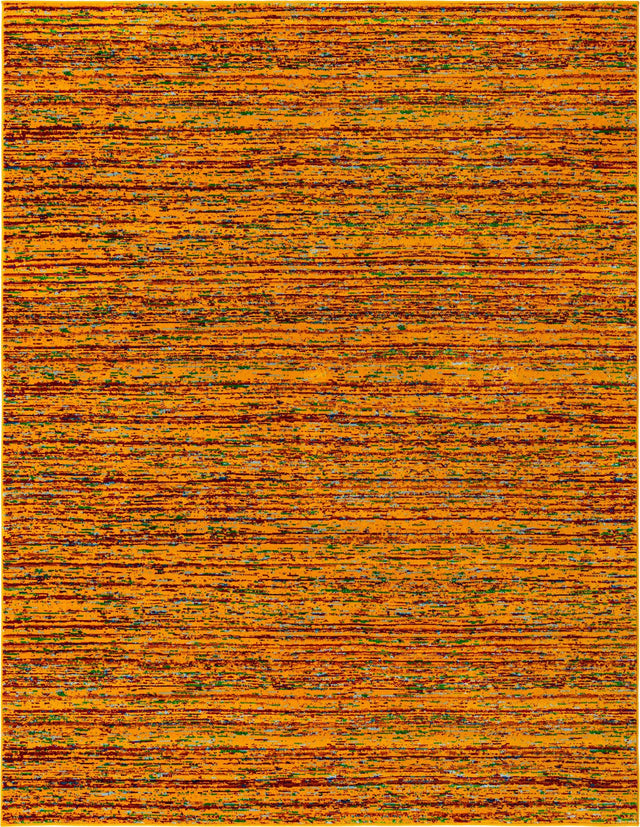 Yellow 7' 10 x 10' Calypso Rectangle Area Rug 100% Polypropylene With Cotton Backing Colorful Vivid Traditional Design Carpet for Living Office Dining Rooms for Sale at Rug Engine