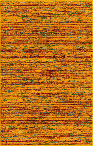 Yellow 5' 3 x 8' Calypso Rectangle Area Rug 100% Polypropylene With Cotton Backing Colorful Vivid Traditional Design Carpet for Living Office Dining Rooms for Sale at Rug Engine