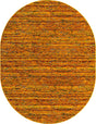 Yellow 7' 10 x 10' Calypso Oval Area Rug 100% Polypropylene With Cotton Backing Colorful Vivid Traditional Design Carpet for Living Office Dining Rooms for Sale at Rug Engine