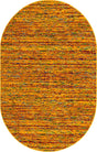 Yellow 5' 3 x 8' Calypso Oval Area Rug 100% Polypropylene With Cotton Backing Colorful Vivid Traditional Design Carpet for Living Office Dining Rooms for Sale at Rug Engine